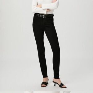 PAIGE Margot Ultra Skinny Black Jeans